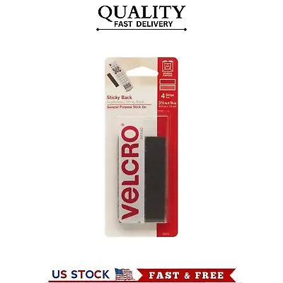 Sticky Back Tape 4 Sets Self Adhesive Hook Loop Black VELCRO Brand Waterproof... • $4.90