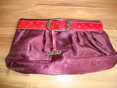 Miss Sixty Red Belt Diamonte Clutch Bag • £2.50