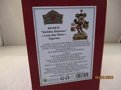 Enesco Jim Shore Disney Traditions Minnie “Holiday Glamour” #6010870 NIB • $24.99