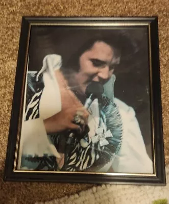 Elvis Presley Picture Vintage In Picture Frame  King Of Rock And Roll • $16