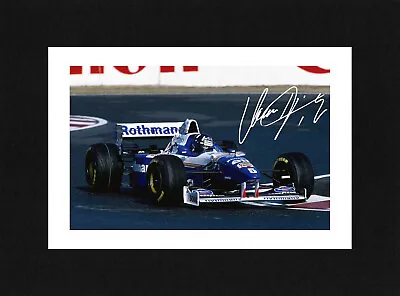 8X6 Mount DAMON HILL Signed PHOTO Print ReadyTo Frame WILLIAMS Formula One • £7.49