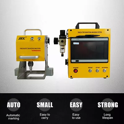 SFX 120mm*50mm Pneumatic Dot Peen Marking Metal Machine Frame VIN Code Printer • £959