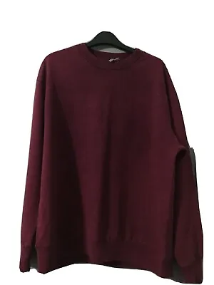 ASOS Acid Wash Red/Maroon Oversized Sweatshirt (23 Inches From Armpit To Armpit) • £7