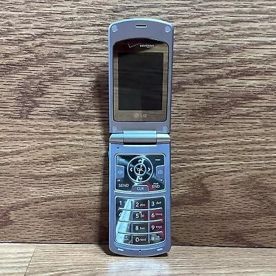 LG Chocolate 3 2G CDMA Brew Feature Phone Flip Phone For Verizon (VX8560)(Blue) • $15