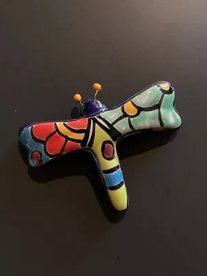 Mini Talavera Dragonfly Wall Figure - 26247 • $17