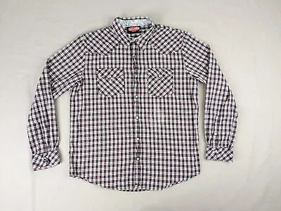 Mambo Australia Shirt Adult Large Plaid Snap Button Up • $5.64