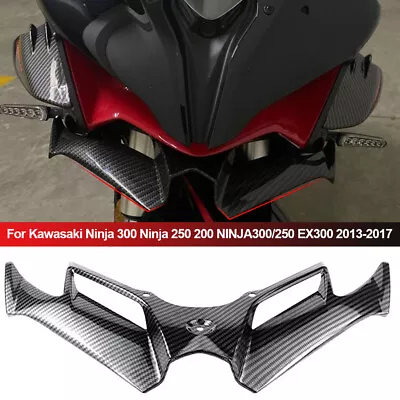 Motorcycle Winglet Aerodynamic Wing Kit Spoiler For Kawasaki Ninja 300 250 200 • $18.03