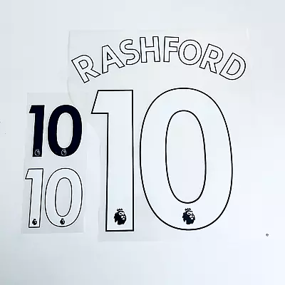 MANCHESTER UNITED Marcus Rashford #9 Premier League Lettering Iron On English • $9.99