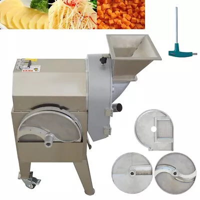 USED 110V Single Head Fruit ＆ Vegetable Slicing/Shredding/Dicing Cutter Machine • $760