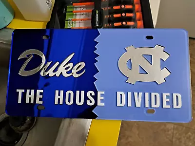 Duke North Carolina UNC House Divided License Plate Tag • $29.99