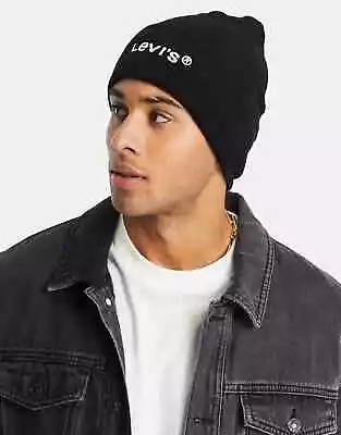 LEVIS Woodmark BEANIE Made In Italy HAT Adult Ribbed RRP £25.00 • £13.99