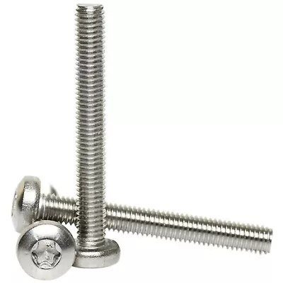 M2 M2.5 M3 M4 M5 A2 Stainless Steel Torx Pan Head Machine Screws Hexobular Bolts • £2.67