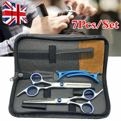 £3.99 • Buy 7Pcs Professional Hairdressing Scissors Stainless Steel Hair Cutting Thinning UK