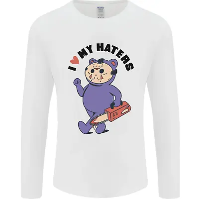 I Love My Haters Funny Halloween Mens Long Sleeve T-Shirt • $14.92