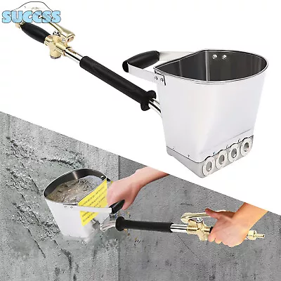 Cement Mortar Concrete Air Stucco Sprayer Hopper 4 Jet Paint Wall Plastering Gun • $38.95