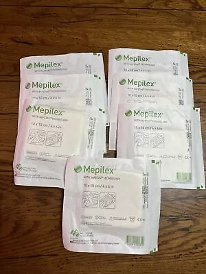 *7-Pieces* Molnlycke Mepilex W/ Safetac Technology Dressing 4  X 4  294199 • $20