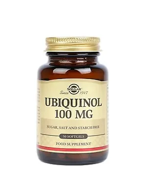 Solgar Ubiquinol 100mg 50 Softgels New Sealed Long Expiry RRP £57 • £26.95