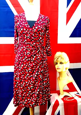 Vintage  Retro 1940`s Home Front Landgirl Wartime Style Tea Dress Size 12 EASTEX • £7.99