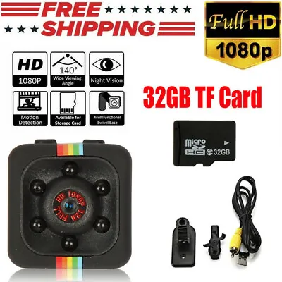 Mini Car Dash Cam Full HD 1080P DV DVR Nanny Camera Night-sight + 32GB TF • $13.65