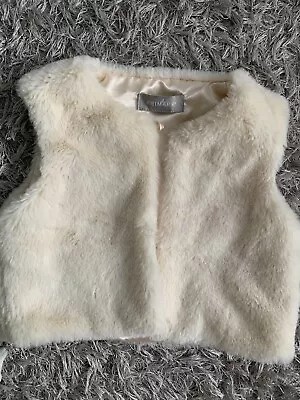 Baby Girl Faux Fur Gilet Age 12-18 Months • £3