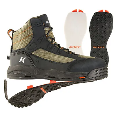 Korkers Greenback Wading Boots With Felt & Kling-On Soles • $139.99