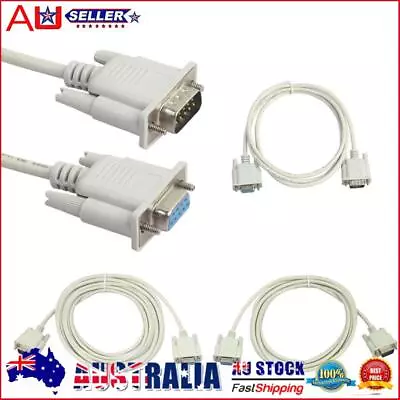 Serial RS232 9-Pin Male To Female DB9 9-Pin PC Converter Extension Cable AU • $8.40