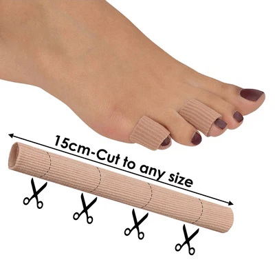 £3.85 • Buy Gel Toe Protector Tube Bandage Finger Protection Pain Relief Hammer Separators