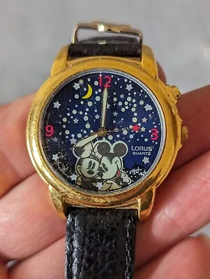 Lorus Mickey & Minnie Mouse Musical Watch V621-0020 Japan • $29.95