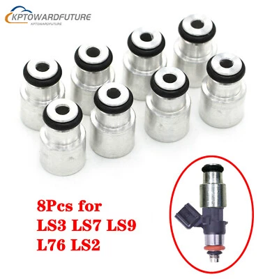 $13.58 • Buy 8X NEW LS3 LS7 Fuel Injector Extender Adapter Top Hat Fit A LS1 LS2 Manifold US