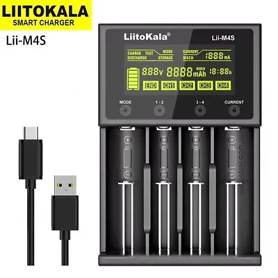 LiitoKala Lii-M4S Multifunction Battery Charger For Ni-MH Lithium AA AAA Battery • £23.95