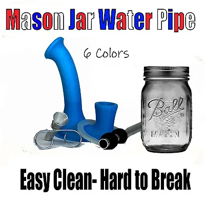 Water Pipe - Mason Jar Glass Hookah • $24