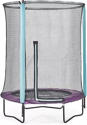 Premium Trolls 4.5ft Junior Trampoline And Enclosure Garden Outdoor Activities • £169.99