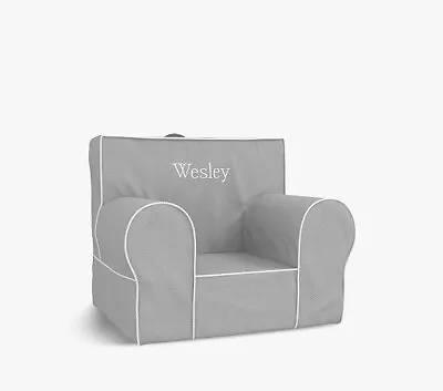 Pottery Barn Kids My First Anywhere Chair Slipcover-Gray Twill-NIP-Open Box • $35