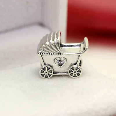 * Authentic Pandora Baby's Pram 792102CZ Baby Boy Girl Carriage Stroller MoM  • $42.99