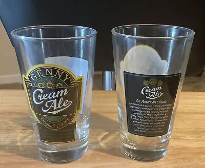 Pair Of Vintage Look Pint Glasses “Genesee (Genny) Cream Ale” Brand NEW • $15.99