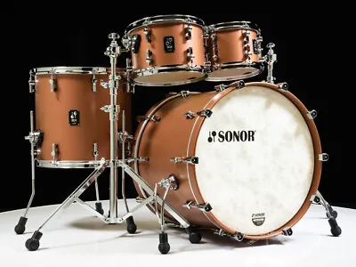 Sonor SQ1 22  4-piece Shell Pack - Satin Copper Brown 10/12/16/22 • $3928