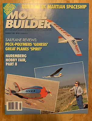 MODEL BUILDER Magazine August 1991 Aircraft Modeling RC Radio Control • $10.99