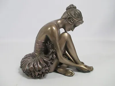 Preparing - Cold Cast Bronze Ballerina Figurine By Beauchamp Bronze • £22