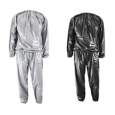 $21.79 • Buy Heavy Duty Fitness Weight Loss Sweat Sauna Suit Exercise Gym Anti-Rip Q9V7