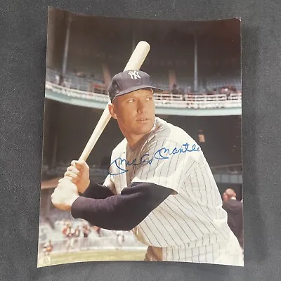 Rare Signed Mickey Mantle 1989 Photo  Mlb 8 X 10 • $1000