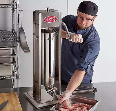 15 Lb. Vertical Manual Commercial Sausage Stuffer W/ Stainless Steel Funnels • $219.97