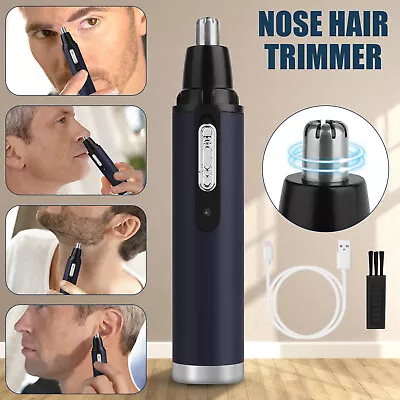 Rechargeable Nose Ear Hairs Trimmer Face Eyebrow Mustache Beard Shaver Clipper • $9.48