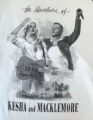 Kesha Pop Music T Shirt Macklemore Hip Hop T Shirt Mens Medium Concert T Shirt • $11.39