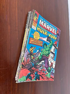 Vinatge The Mighty World Of Marvel Comics & Marvel Madhouse 1977-78 • £5.99