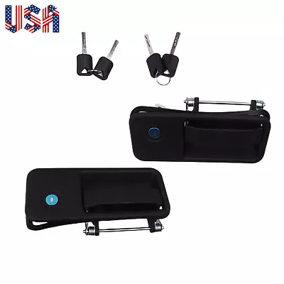 2PCS Front Outside Exterior Door Handle Black LH RH Pair Set For Volvo VNL Truck • $41.33