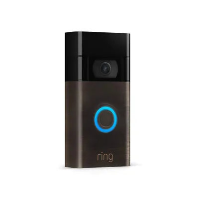 £66.99 • Buy Ring Video Doorbell 2 | 1080p HD Video, Two-Way Talk, Motion Venetian Bronze