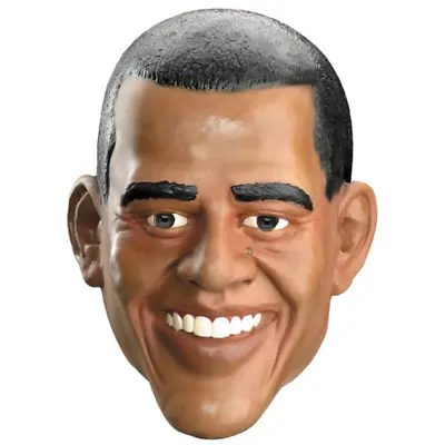 $19.68 • Buy Barack Obama Mask President Of The United States Adult Full Halloween Costume