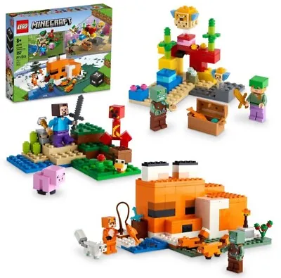 LEGO Minecraft Overworld Adventures 3 In 1 Building Set Pack 66779 - NEW • $35