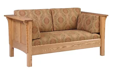 Mission Arts And Crafts Stickley Style Prairie Panel Loveseat Made To Order! • $1899