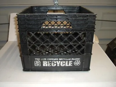 Vintage Dairy Plastic Milk Crate Black • $14.95